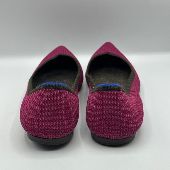 ROTHY'S The Point Flat Bright Magenta Pink Sz 11 $145 - Picture 5 of 8